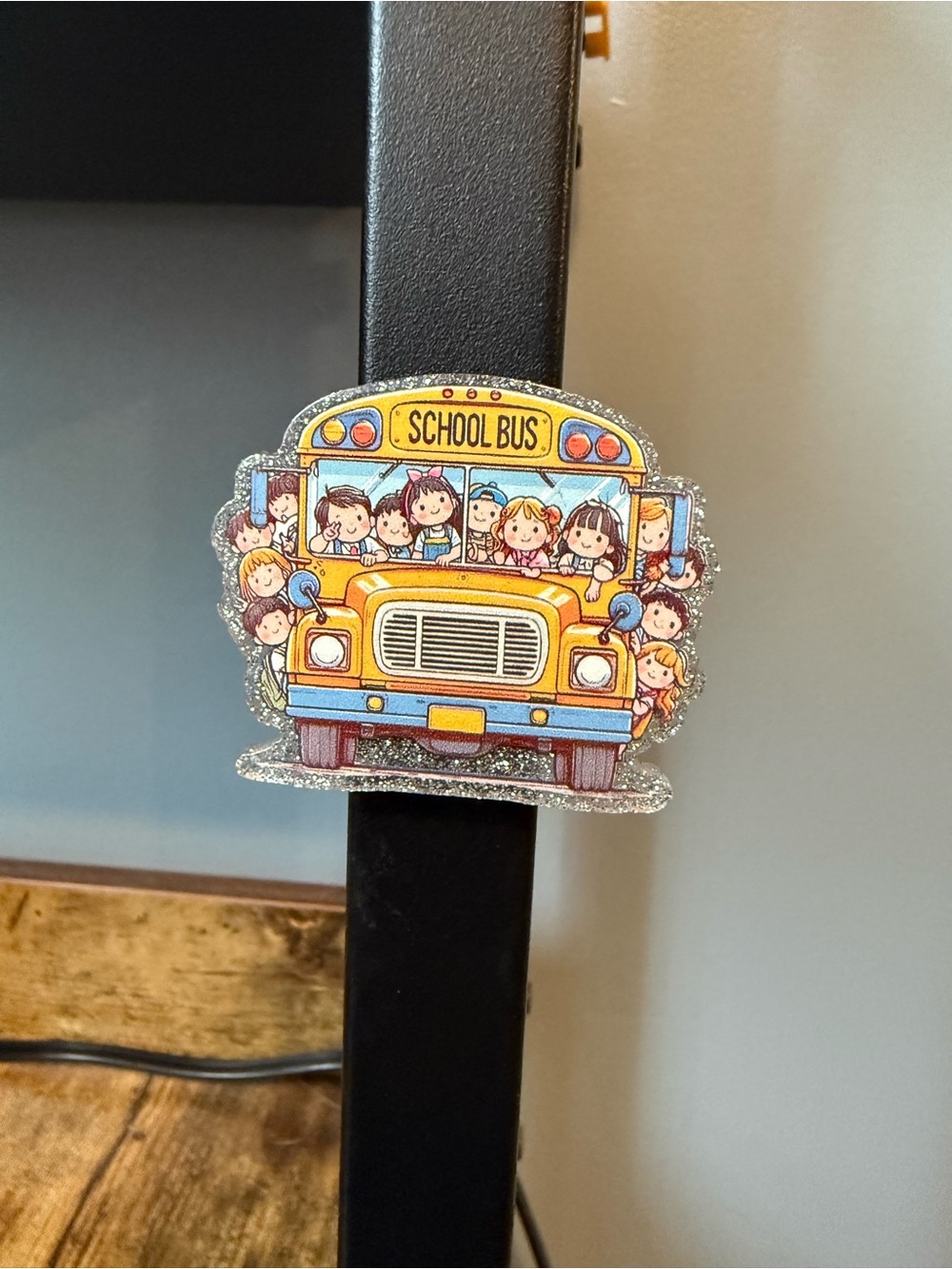 School Bus of Kids Acrylic Magnet